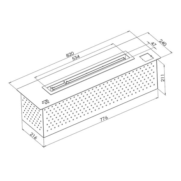 Automatic Burner - 82 cm