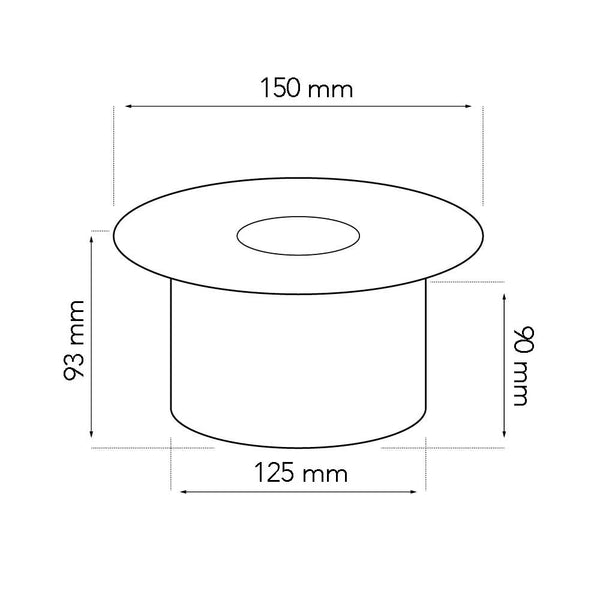 Round 0.9L Bio Burner (Ø: 15 cm)