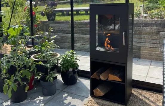 Conservatory bio ethanol fireplace