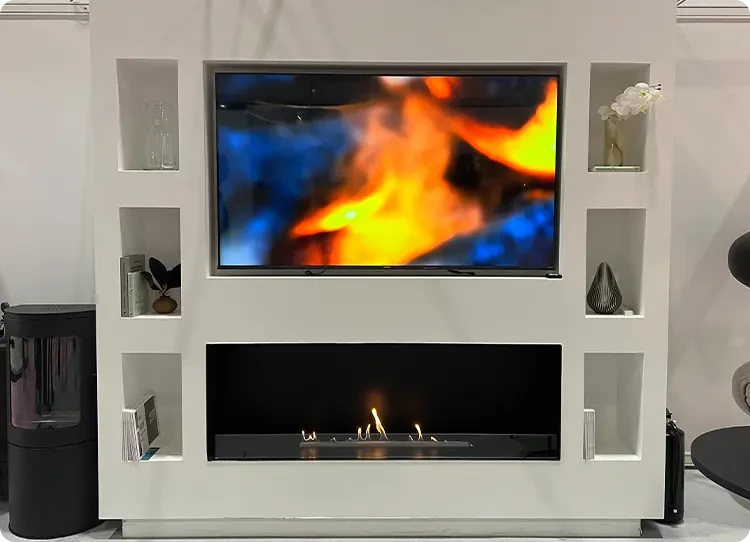 1 sided built-in bioethanol insert