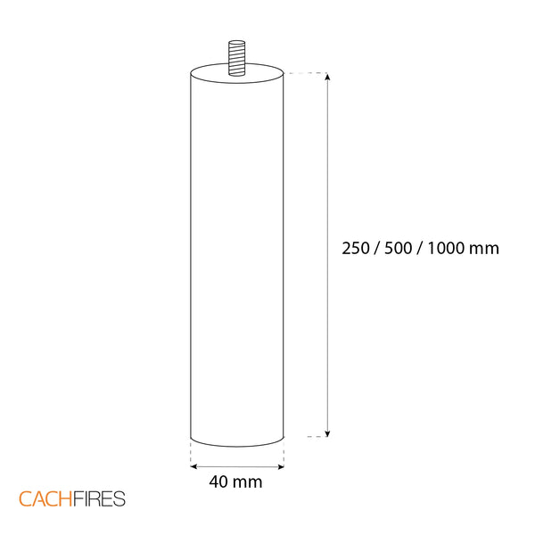 Ceiling Rod 100 cm – Steel