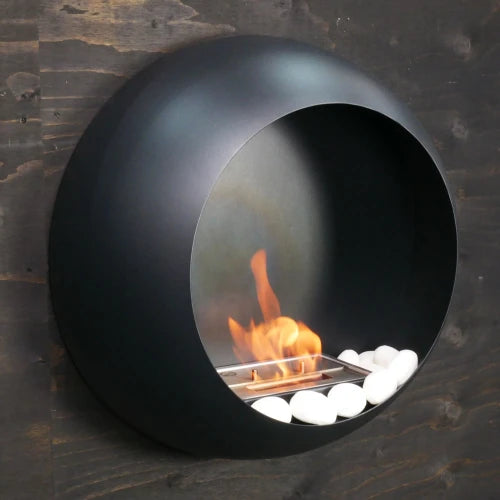 White Ceramic Pebbles in Bioethanol Fire