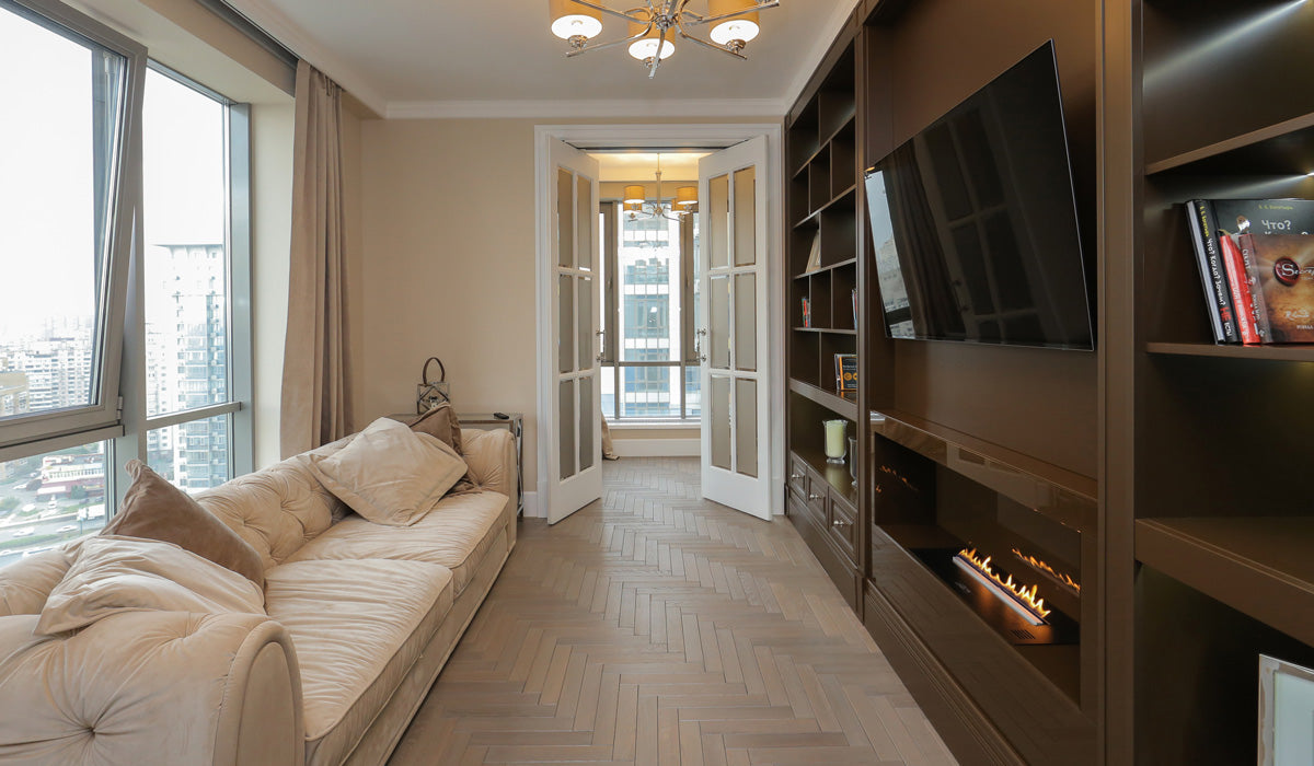 Installation of a TV over the Bioethanol Fireplace