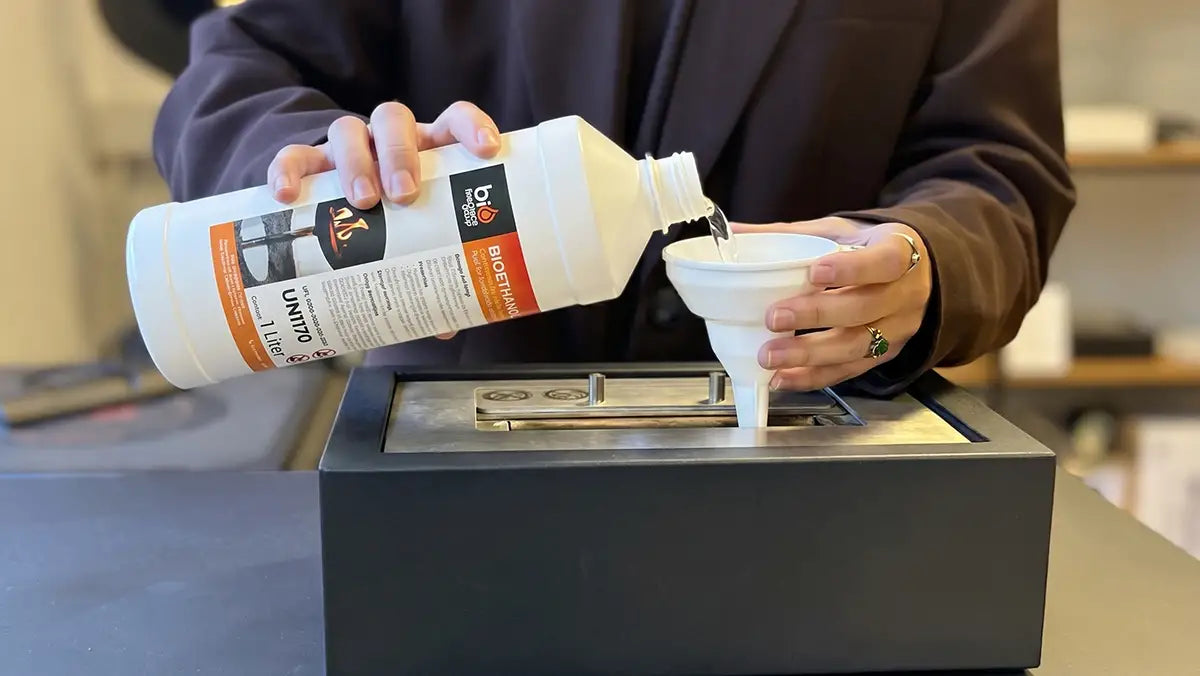 How to Fill Your Bioethanol Fireplace with Bio Ethanol Fuel