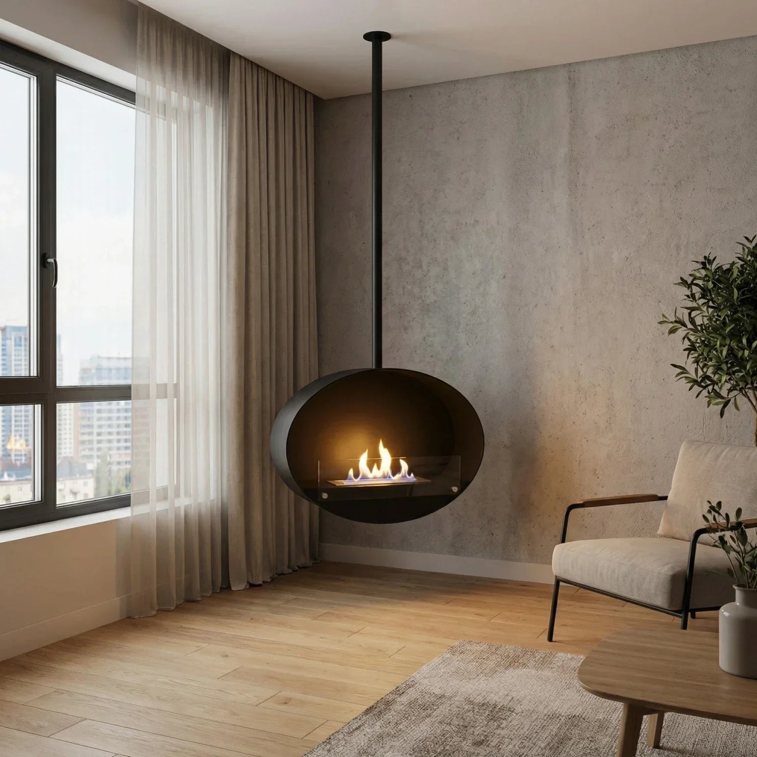 [SF] Hanging Fireplaces