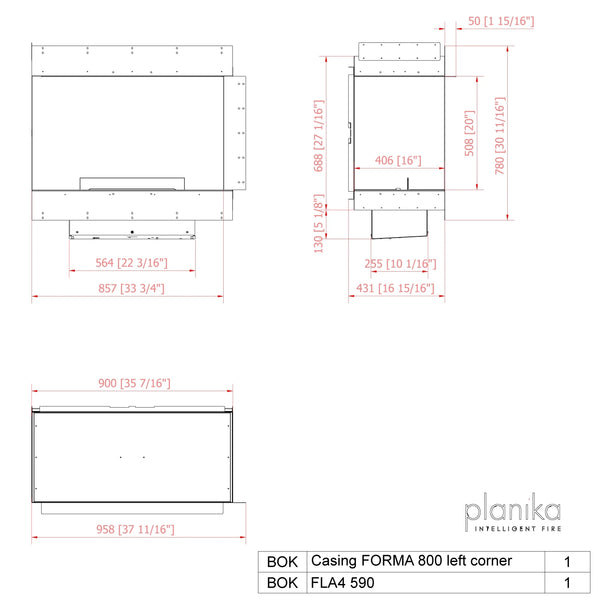 Planika Forma 800 Left Corner