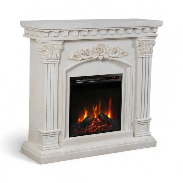 Freyr Electric Fireplace –  with Eldur 18" Insert