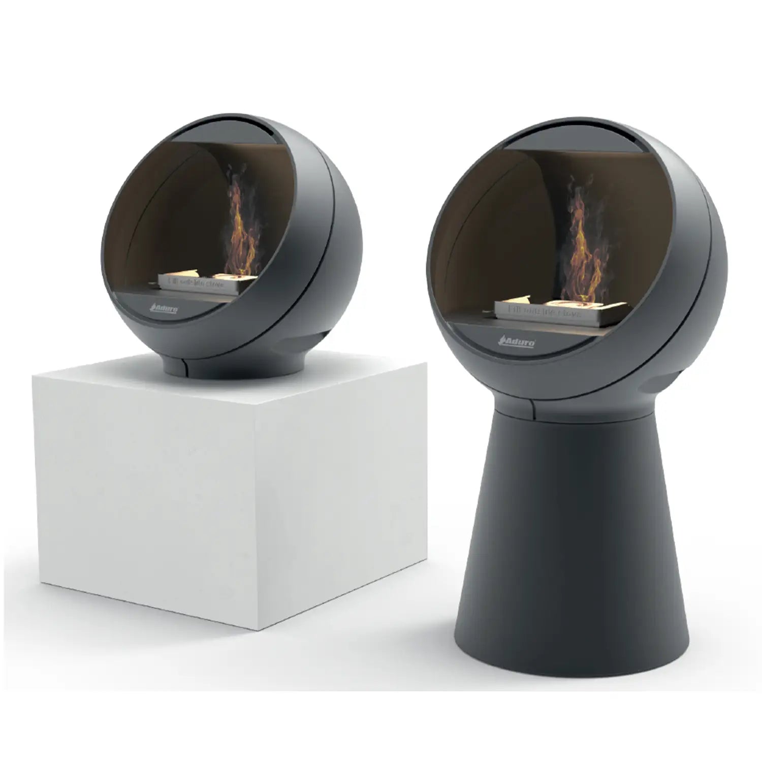 Aduro B5M Bioethanol Fireplace with Floor Stand