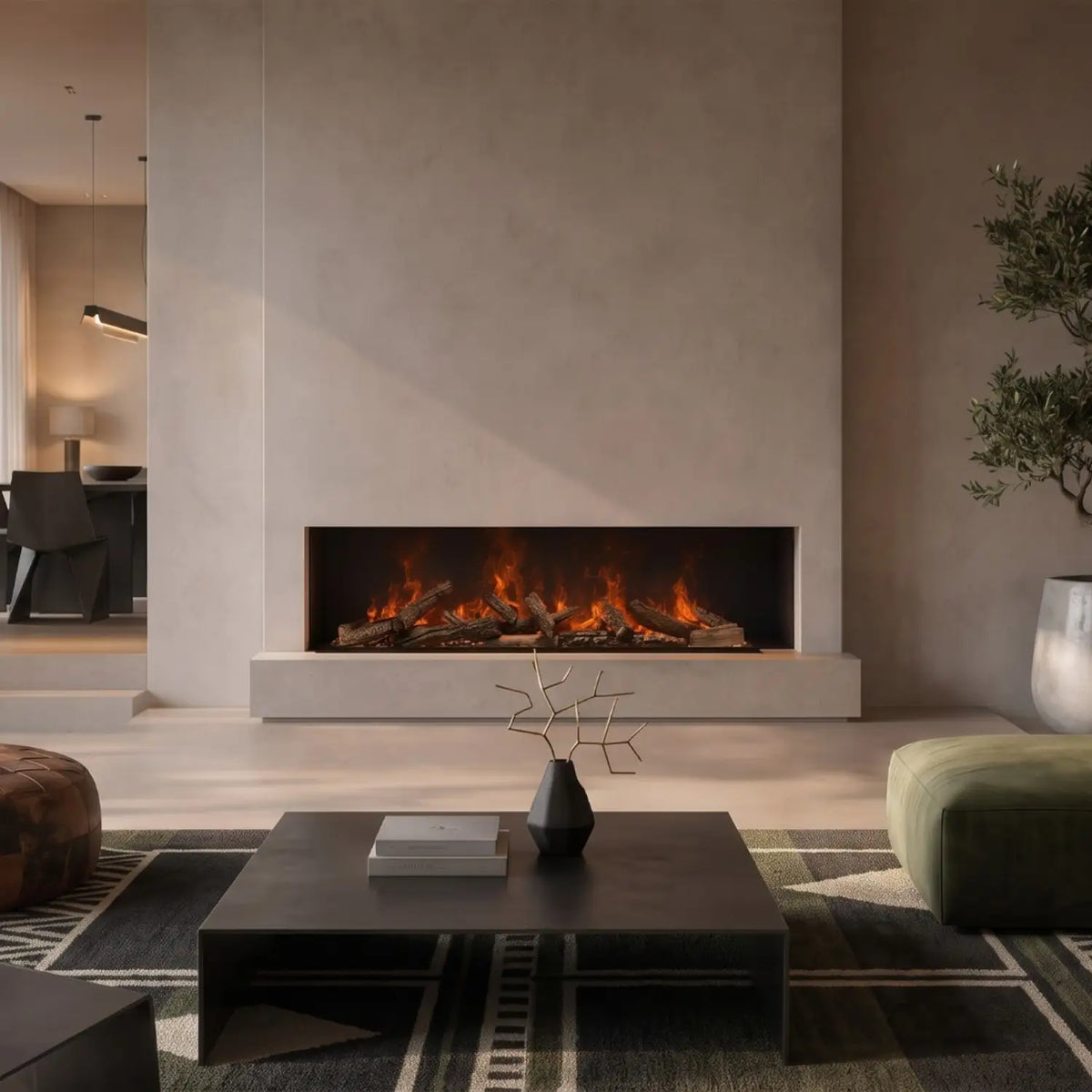 Triton 1500 - Multicolour Water Vapour Fireplace