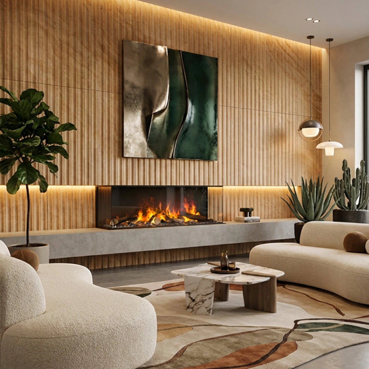 e-MatriX 1300-400 III - Water Vapour Fireplace