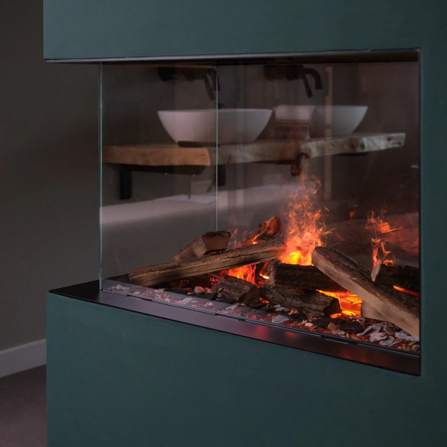 e-MatriX 800-500 RD - Water Vapour Fireplace