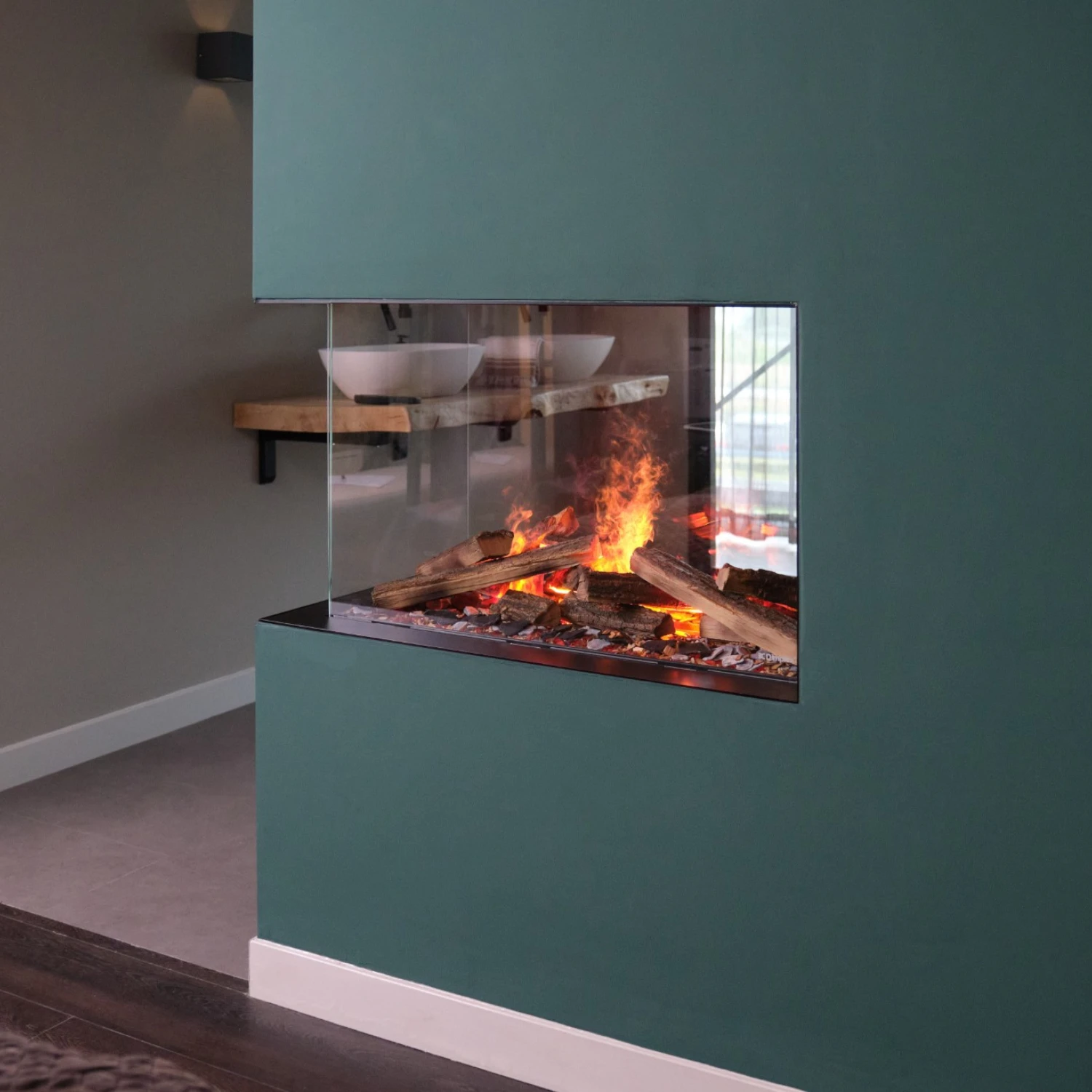 e-MatriX 800-500 RD - Water Vapour Fireplace