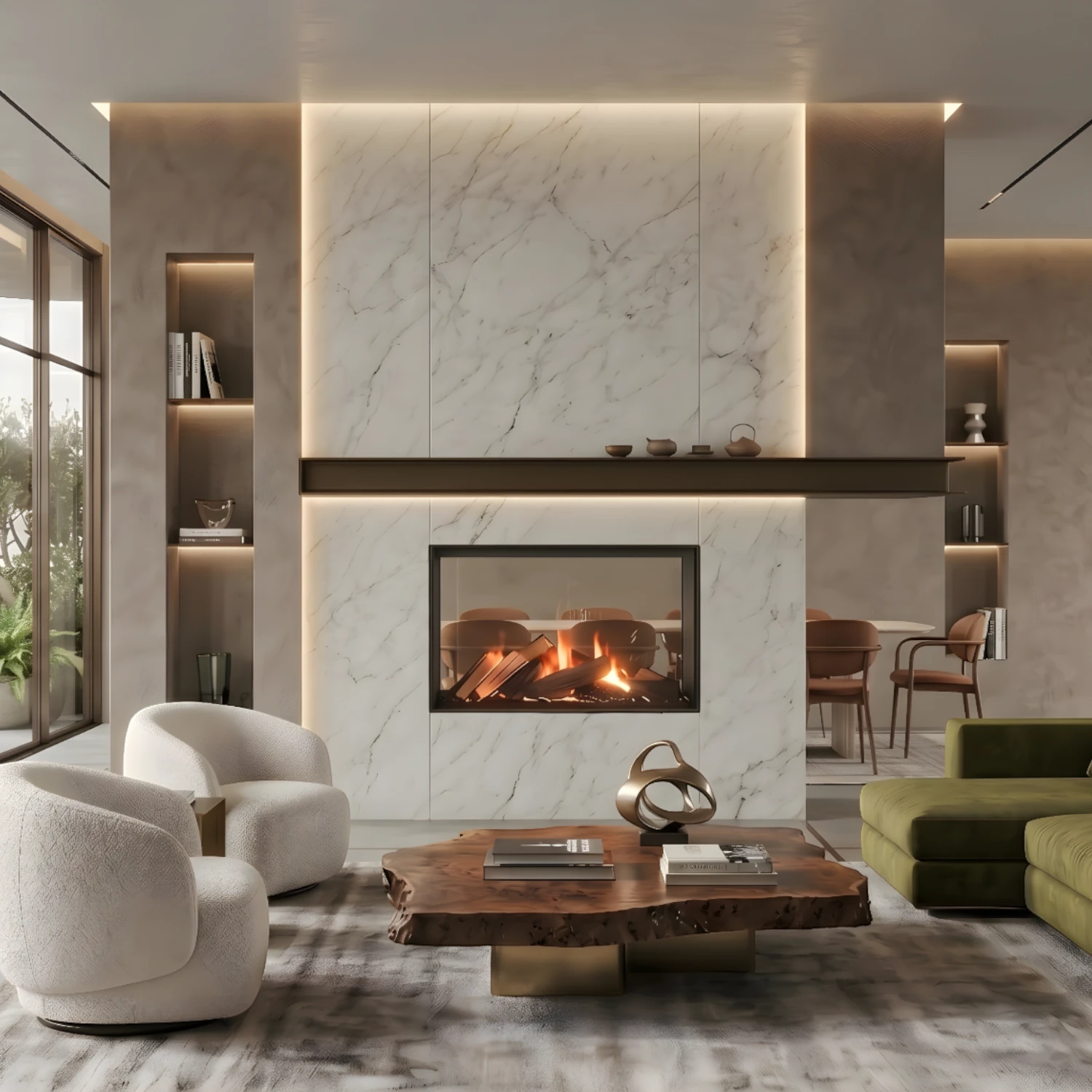 e-MatriX 800-500 ST - Water Vapour Fireplace