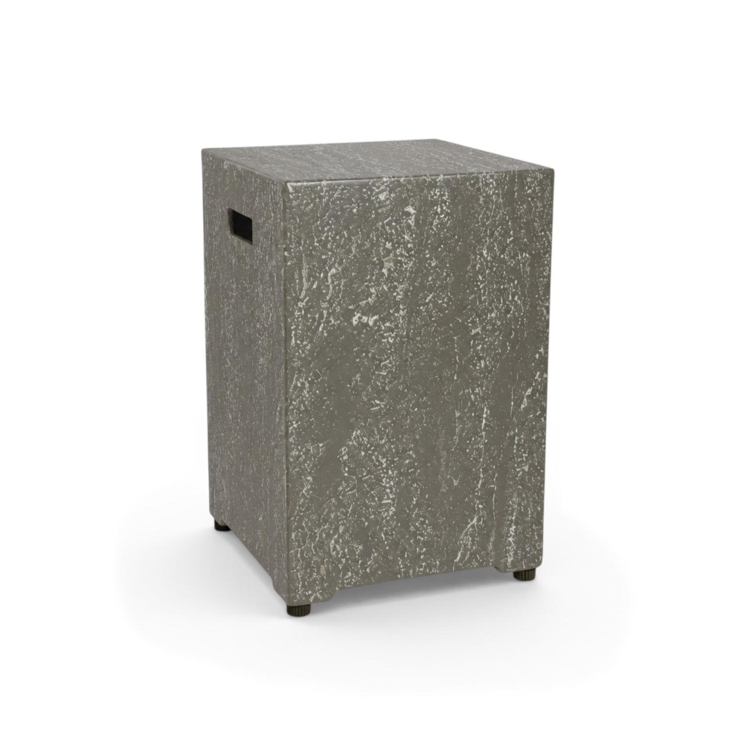 Enclosure Square Dark Travertine – Gas Bottle Cover
