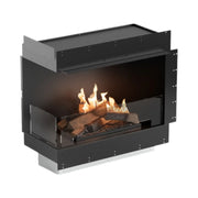 Flogs Box 800 Left Corner - Bioethanol Fireplace