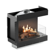 Flogs Box 800 Right Corner (Flue Connection) - Bioethanol Fireplace