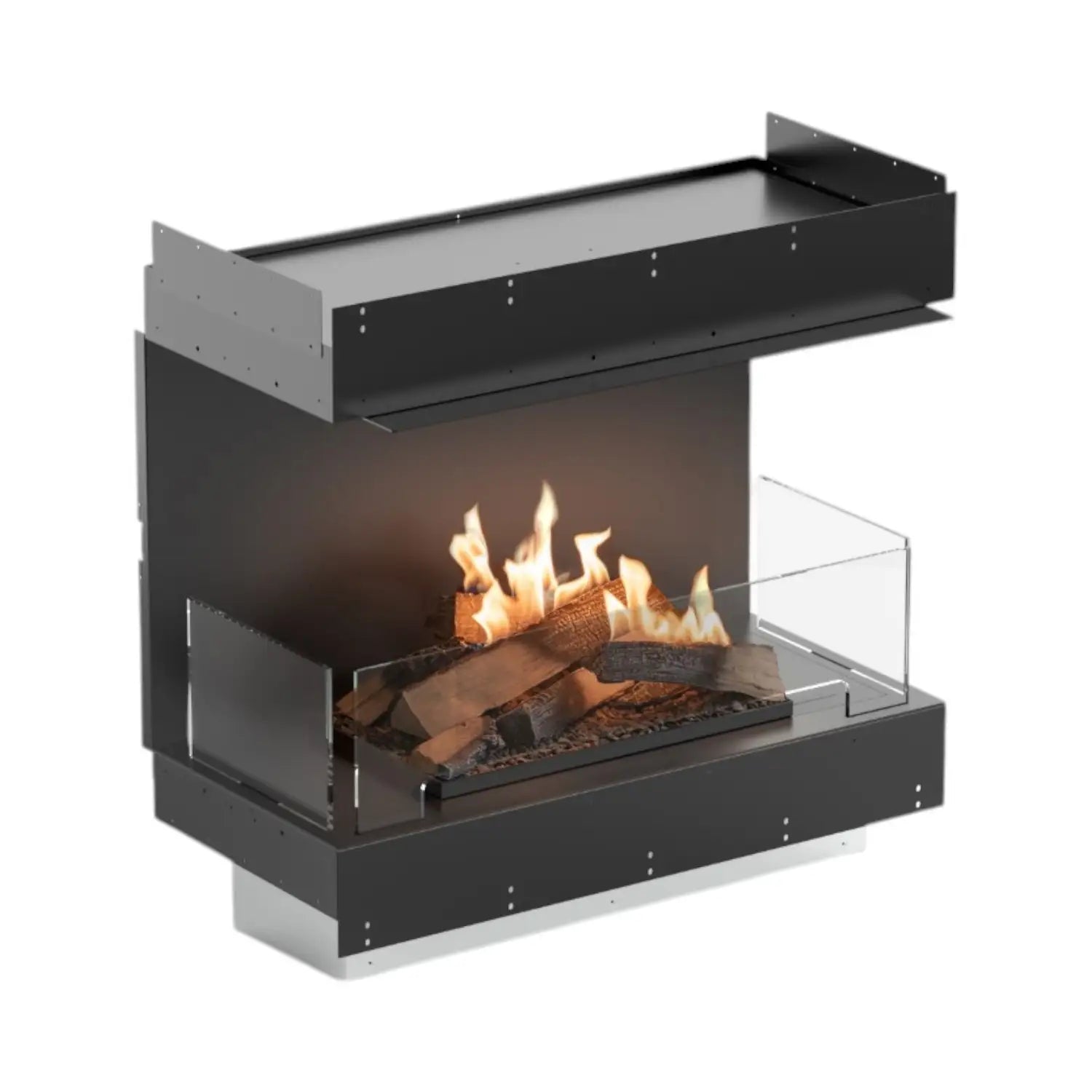 Flogs Box 800 Three-Sided - Bioethanol Fireplace