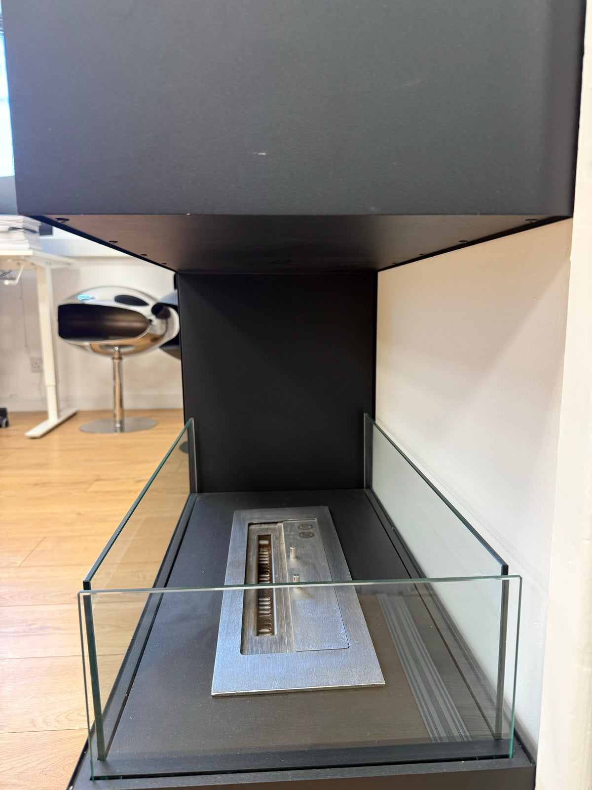 Topeka - 3-Sided Bioethanol Fireplace - Black - Ex-Display Model