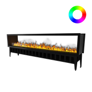 Incanto 2500 ST Multicolour See-Through Water Vapour Fireplace
