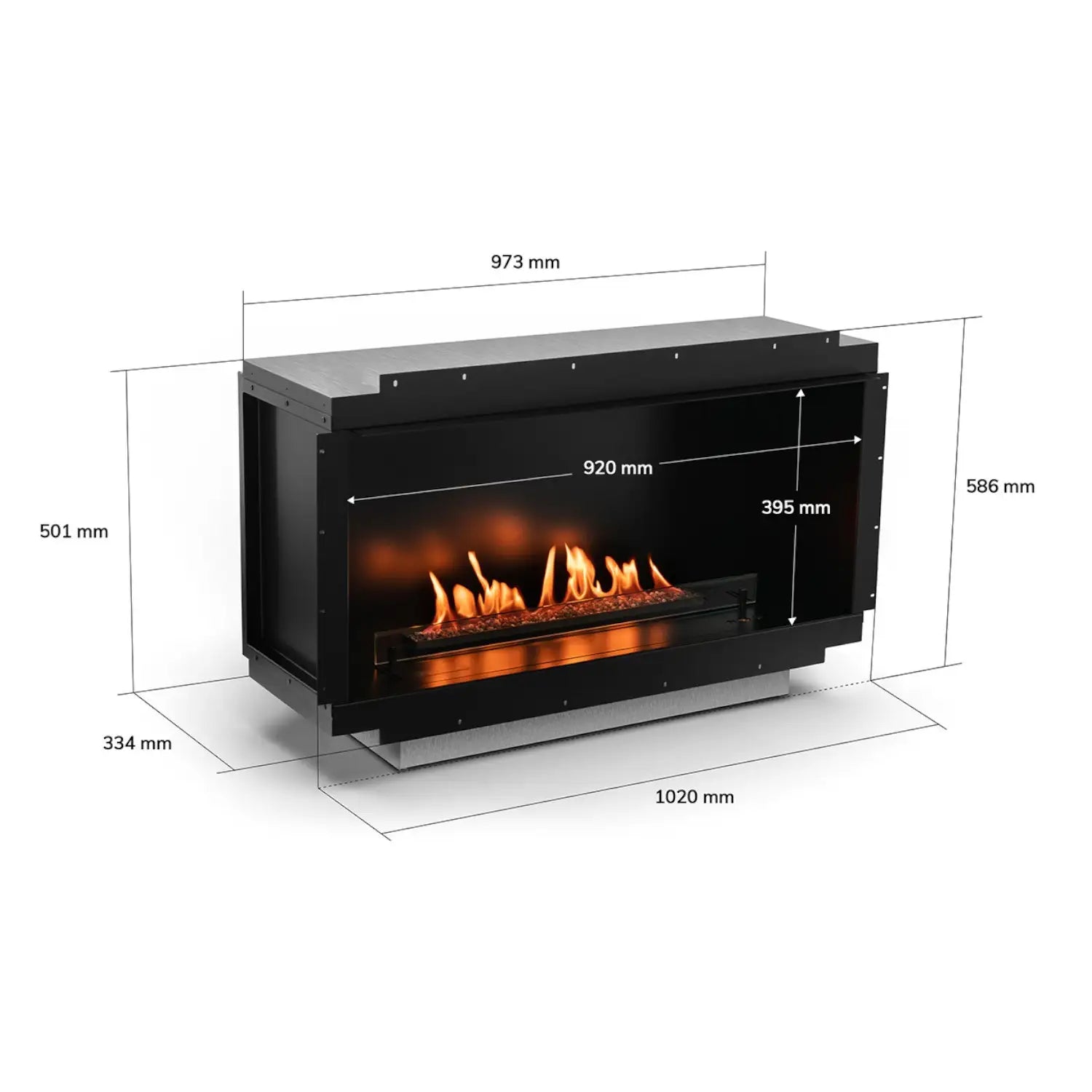 Neo 750 Fireplace - Automatic Built-in