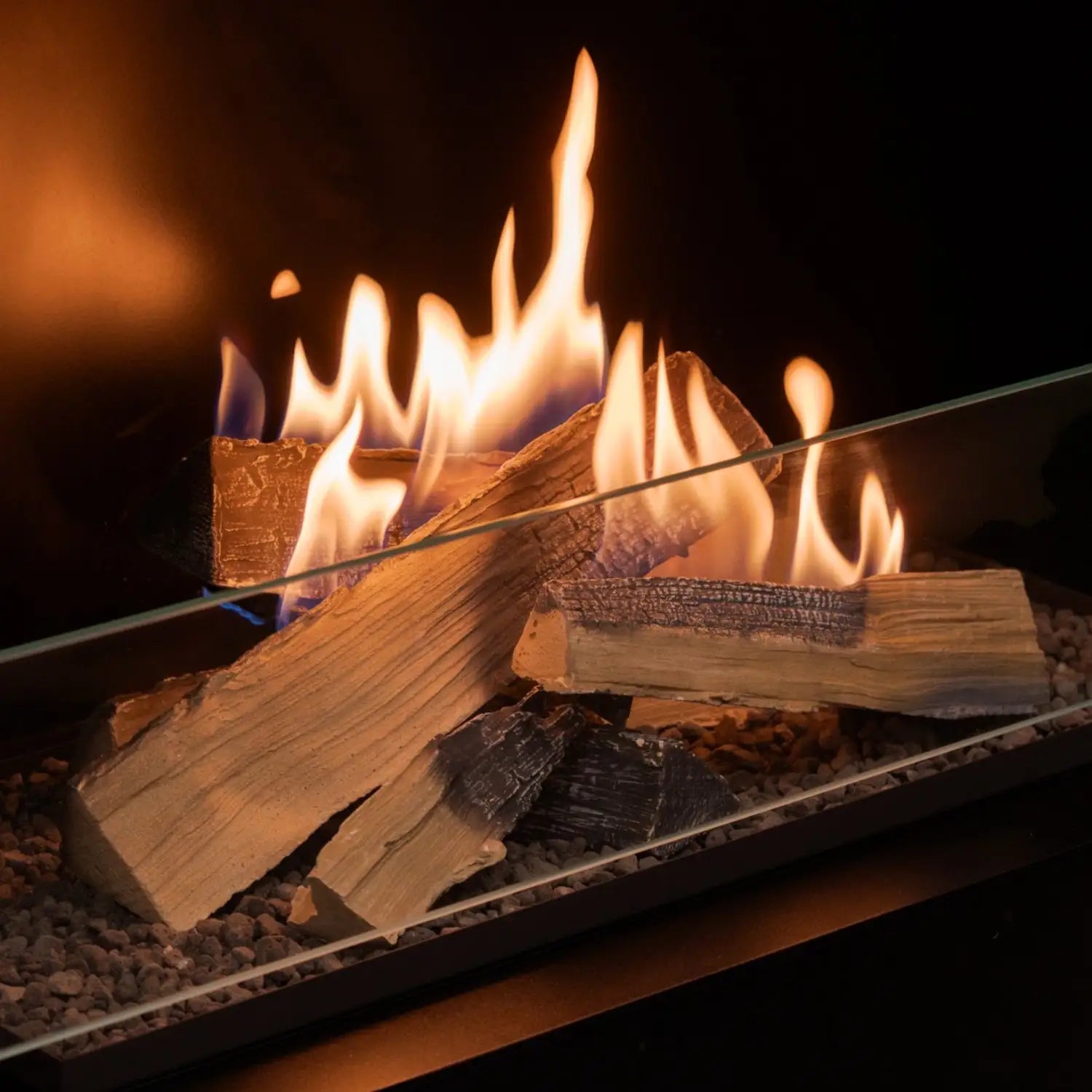 Flogs Box 1000 Three-Sided (In-Room Vent) - Bioethanol Fireplace
