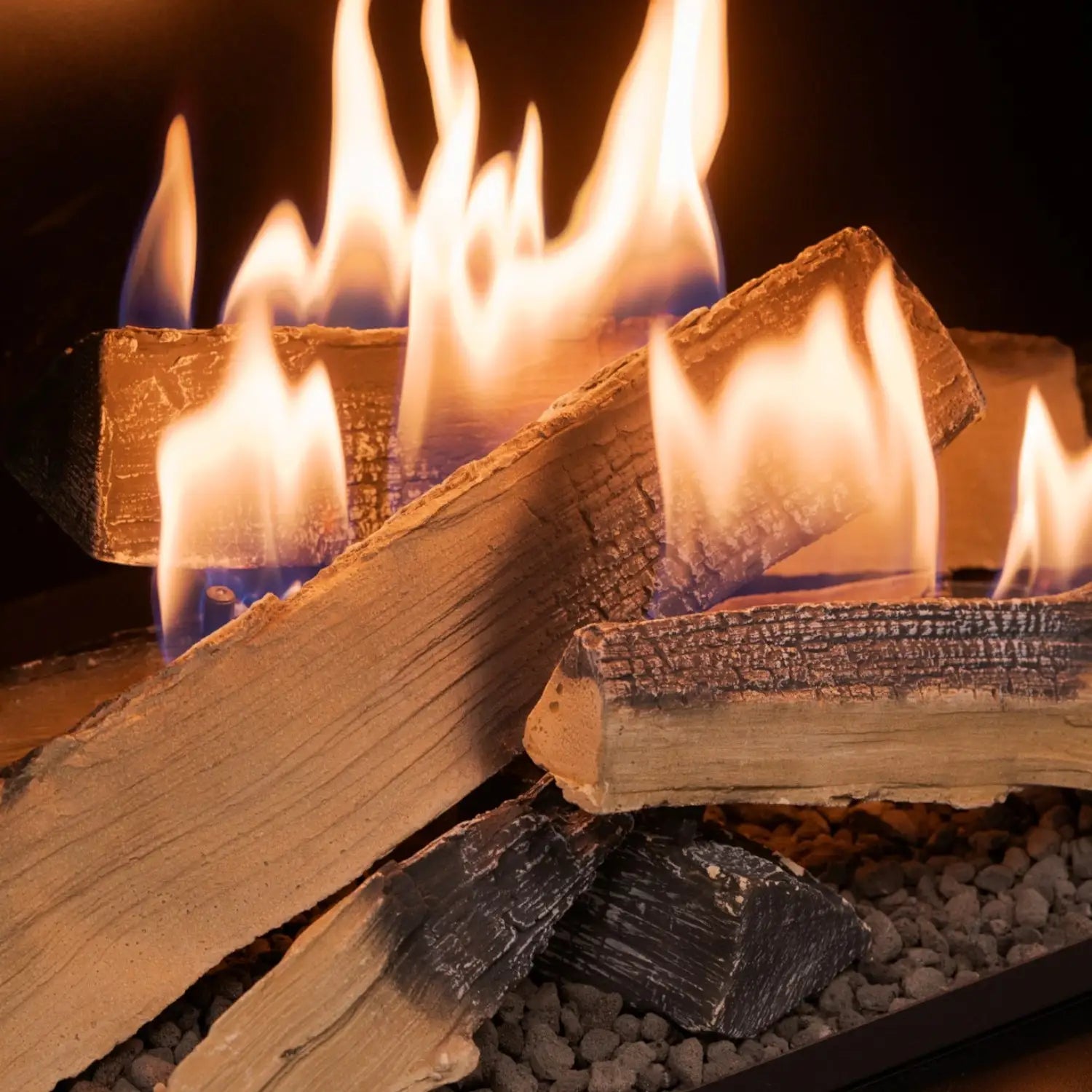 Flogs Box 1000 Left Corner - Bioethanol Fireplace