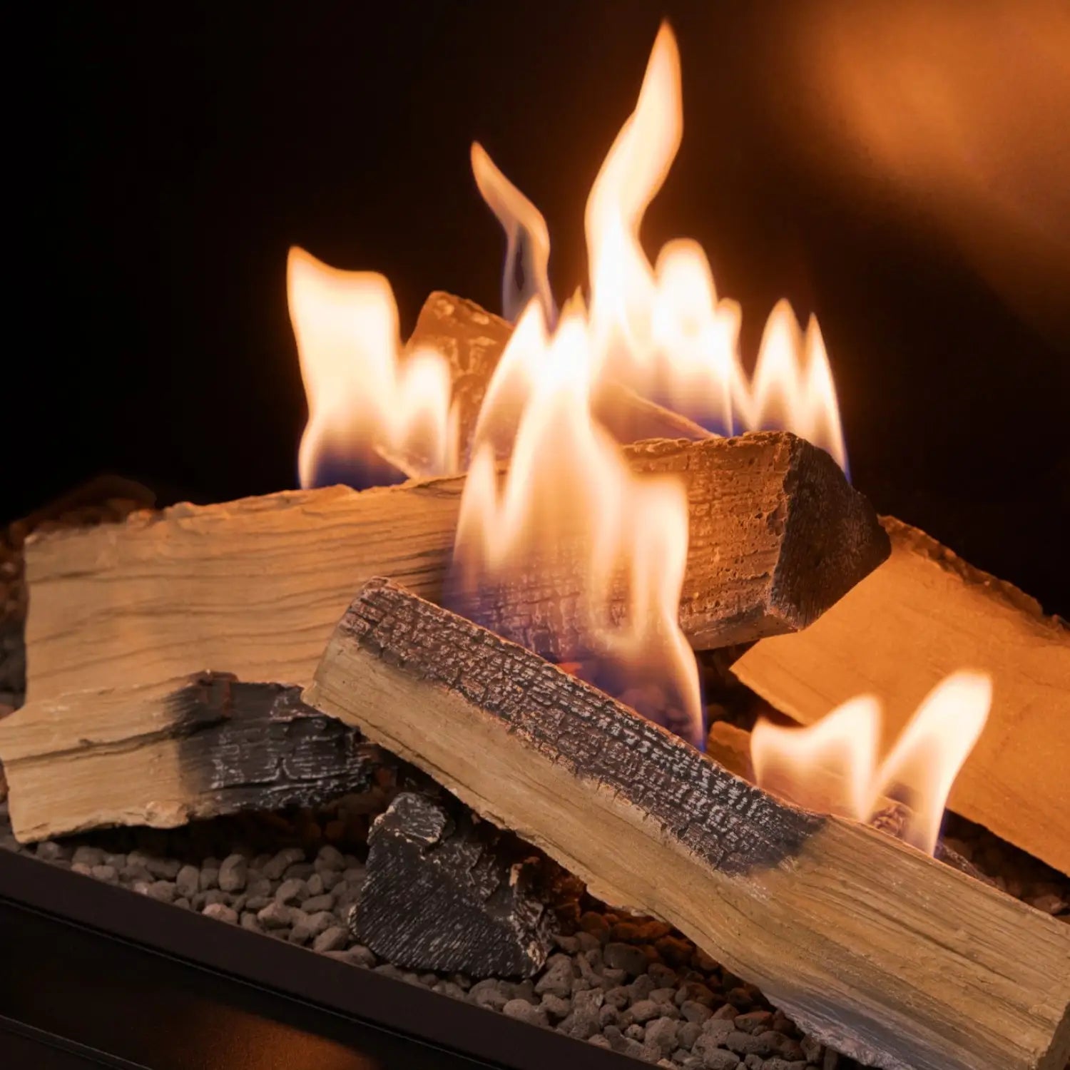 Flogs Box 1000 Three-Sided (Flue Connection) - Bioethanol Fireplace