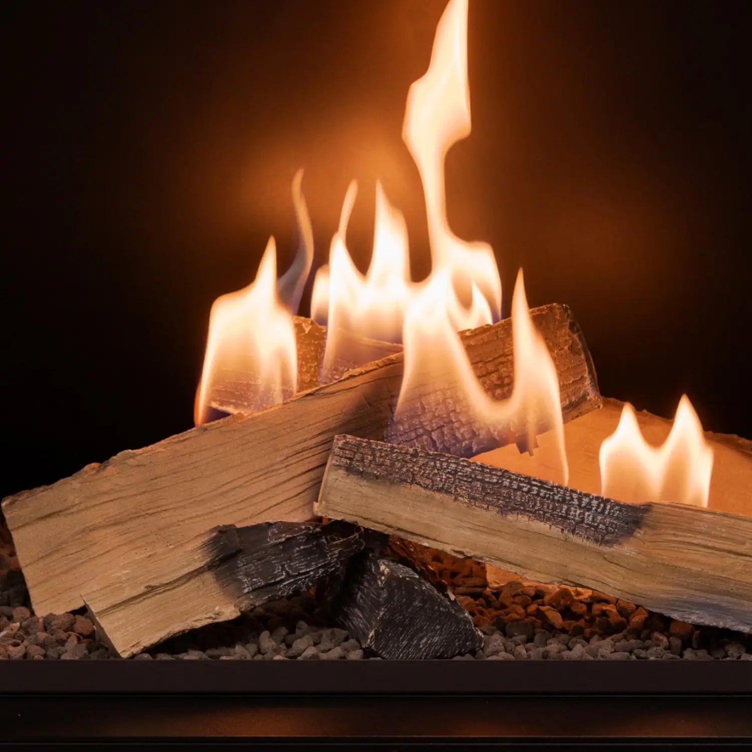 Flogs Box 800 Left Corner - Bioethanol Fireplace