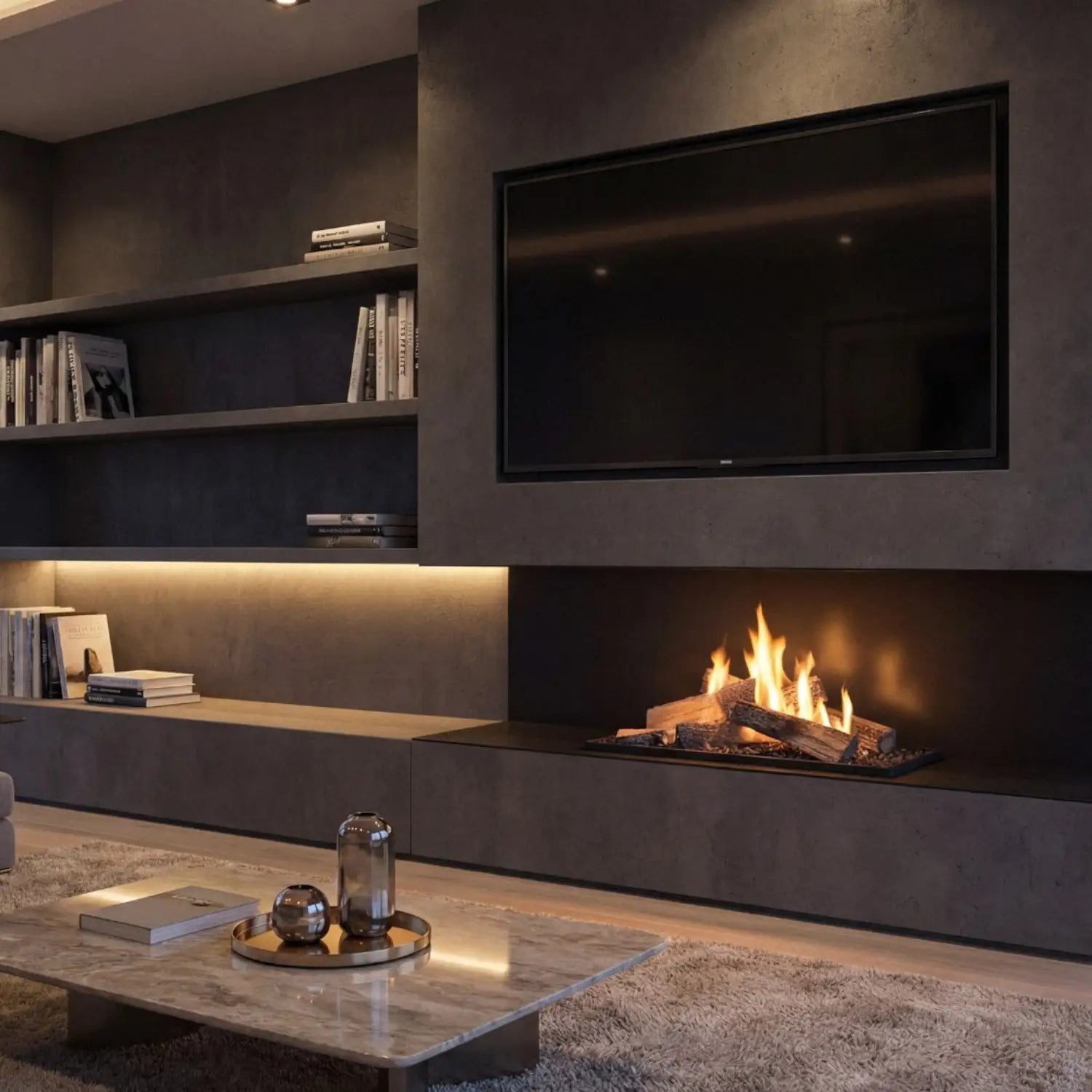 Planika FLA4 990 Logs – Remote Controlled Bioethanol Burner with Realistic Log Flames