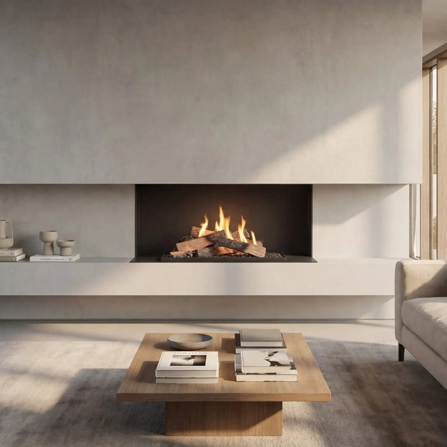 Planika FLA4 990 Logs – Remote Controlled Bioethanol Burner with Realistic Log Flames