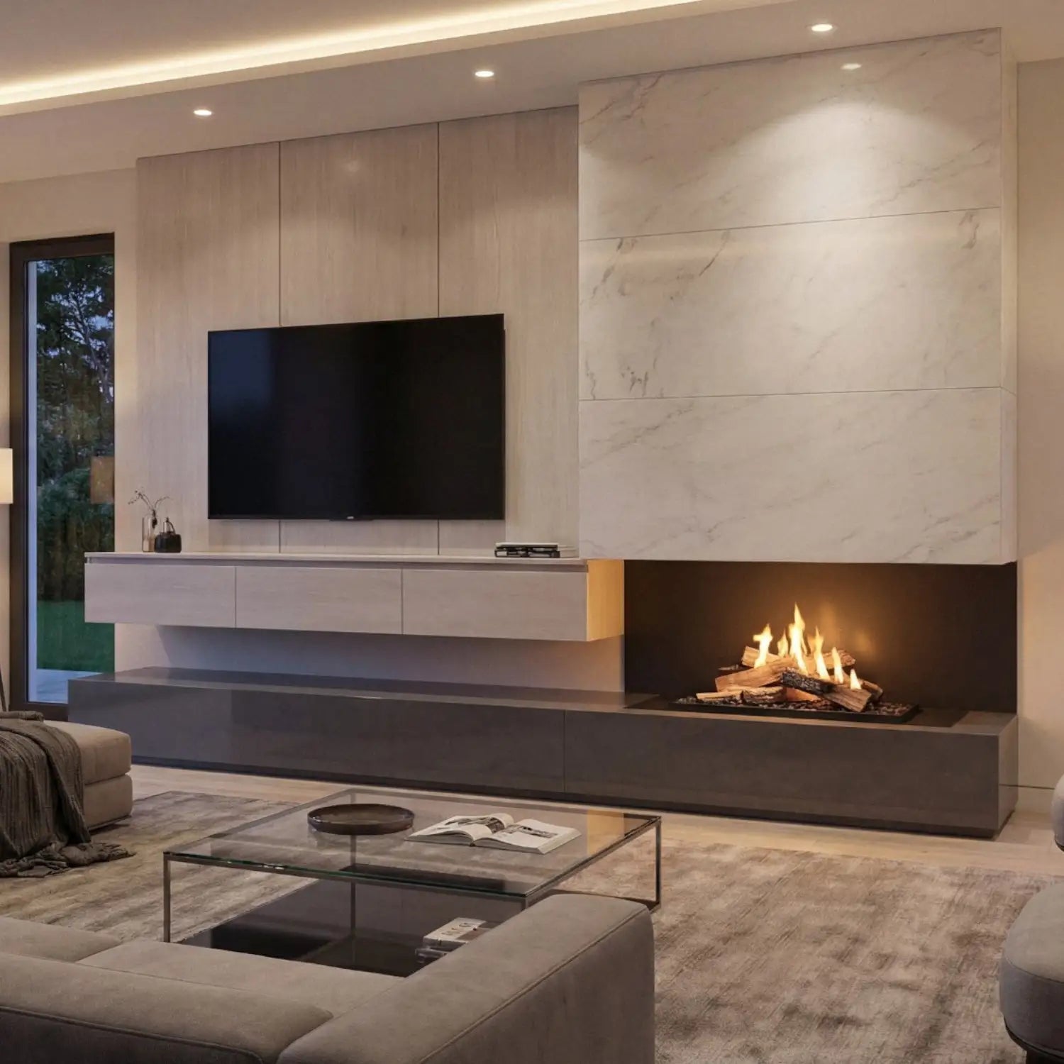 Planika FLA4 990 Logs – Remote Controlled Bioethanol Burner with Realistic Log Flames
