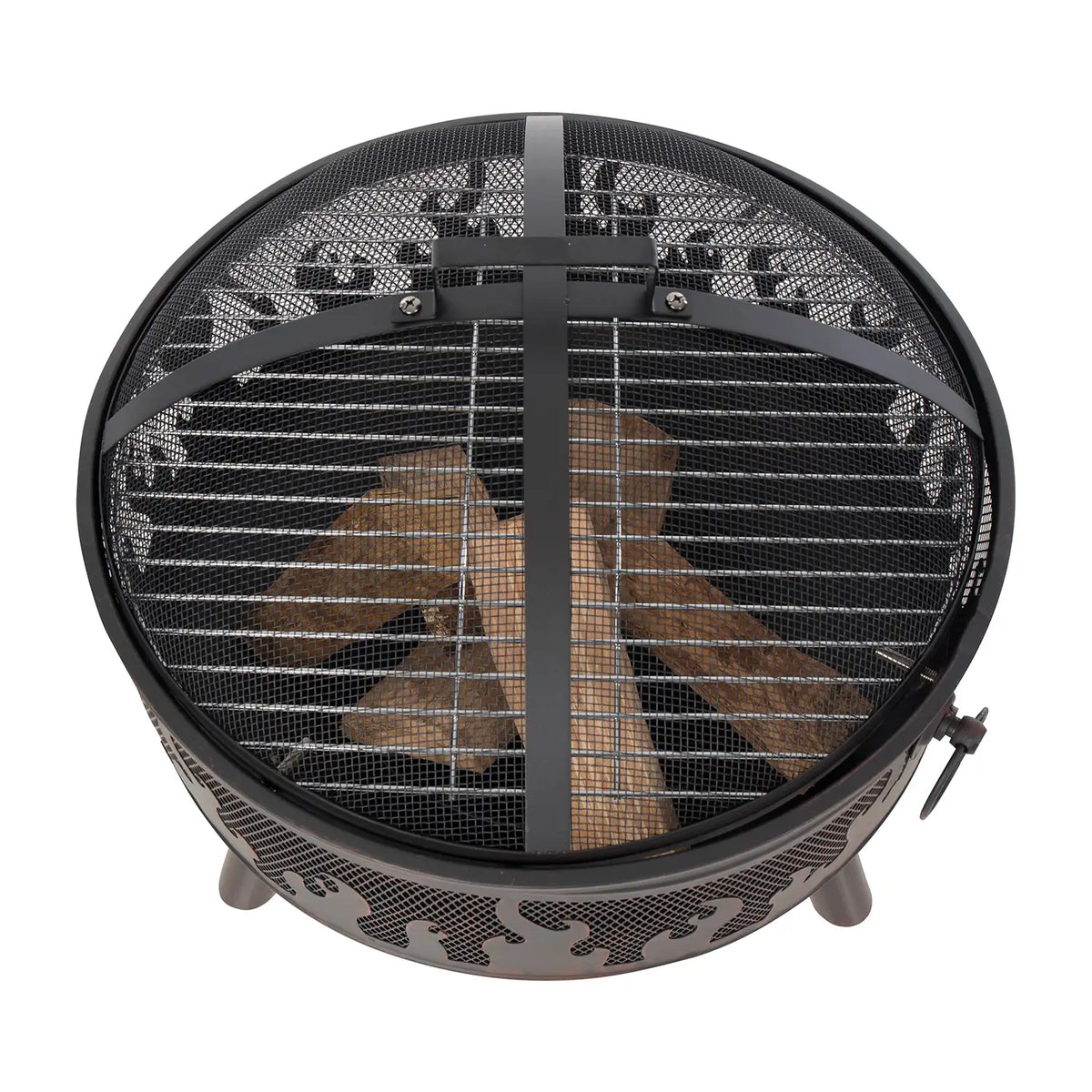 Firepit with Grill and Mesh