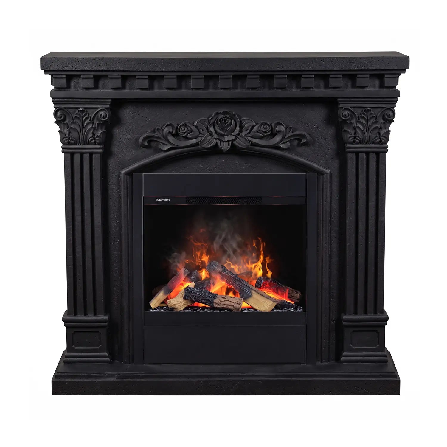 Freyr - Water Vapour Fireplace in Polystone - Black
