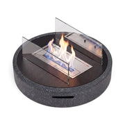 VESTA - Granite Black - Outdoor Bioethanol Fireplace