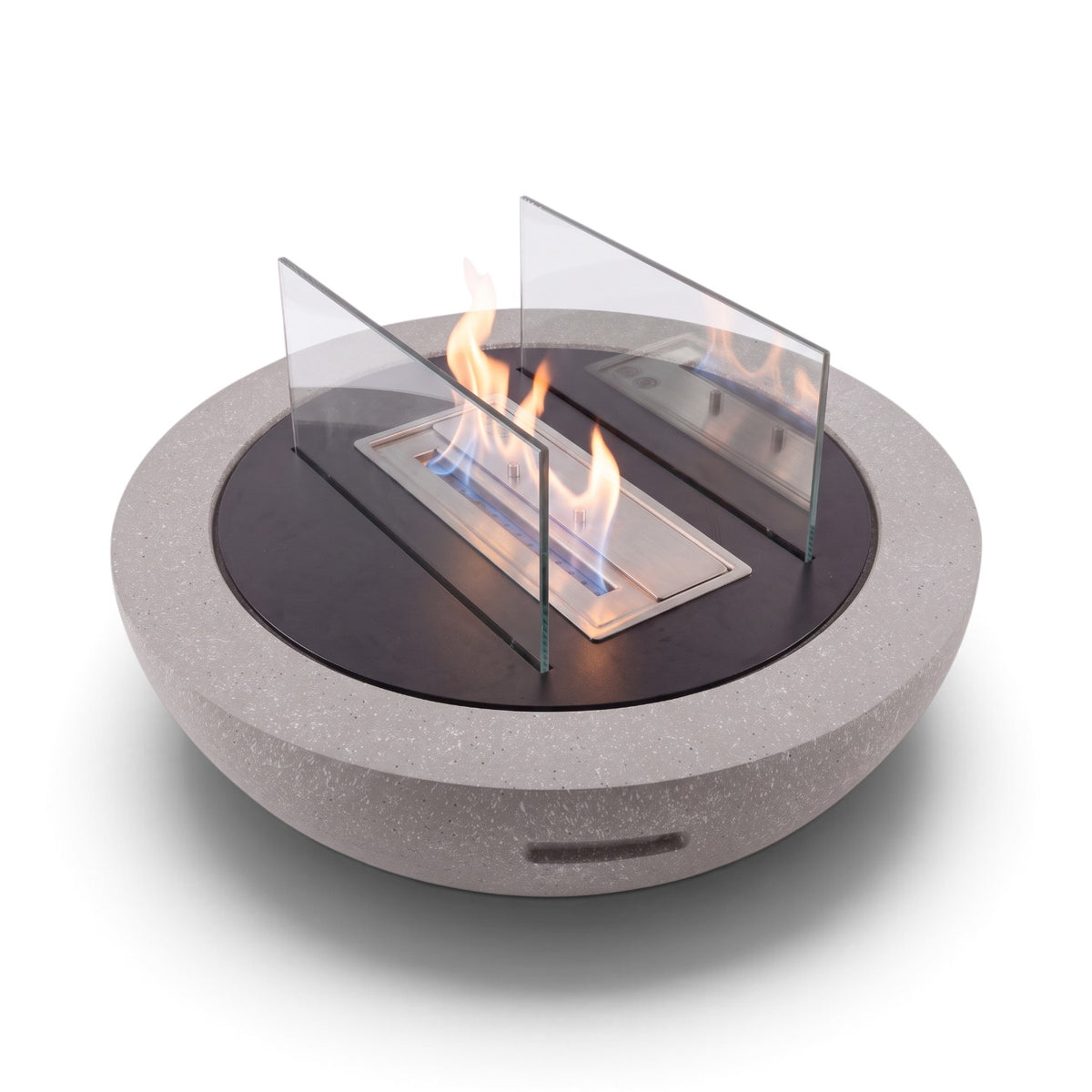 LUMA - Granite Grey - Outdoor Bioethanol Fireplace