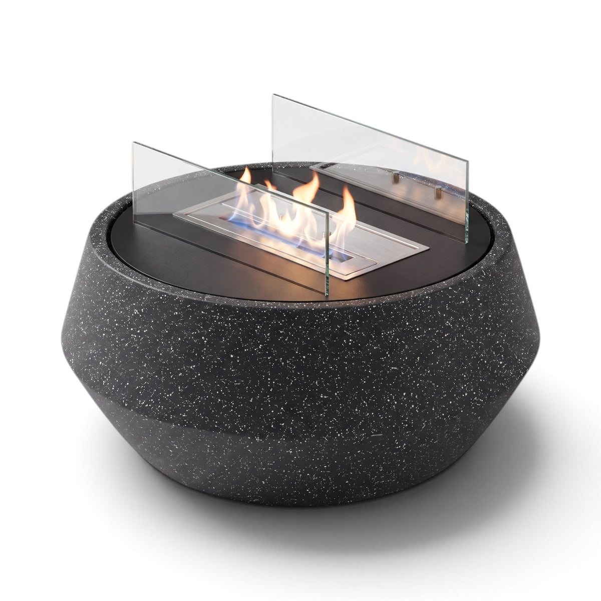 NORDO - Granite Black - Outdoor Bioethanol Fireplace