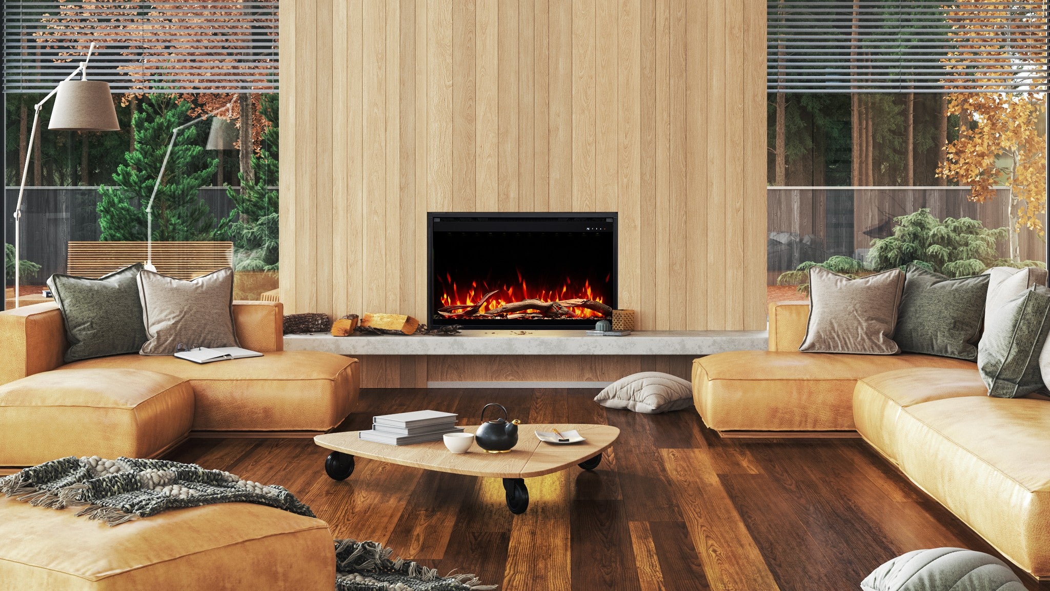 Aflamo 3D Electric Fireplace Insert 31" (80 × 60 cm)