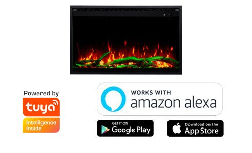 Aflamo 3D Electric Fireplace Insert 31" (80 × 60 cm)