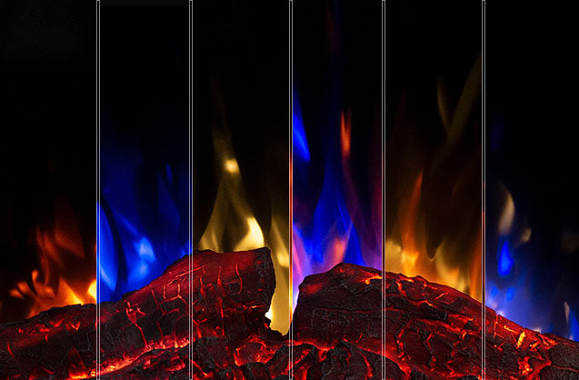 Tower 56 – Freestanding Electric Fireplace with 3-Sided Flame View