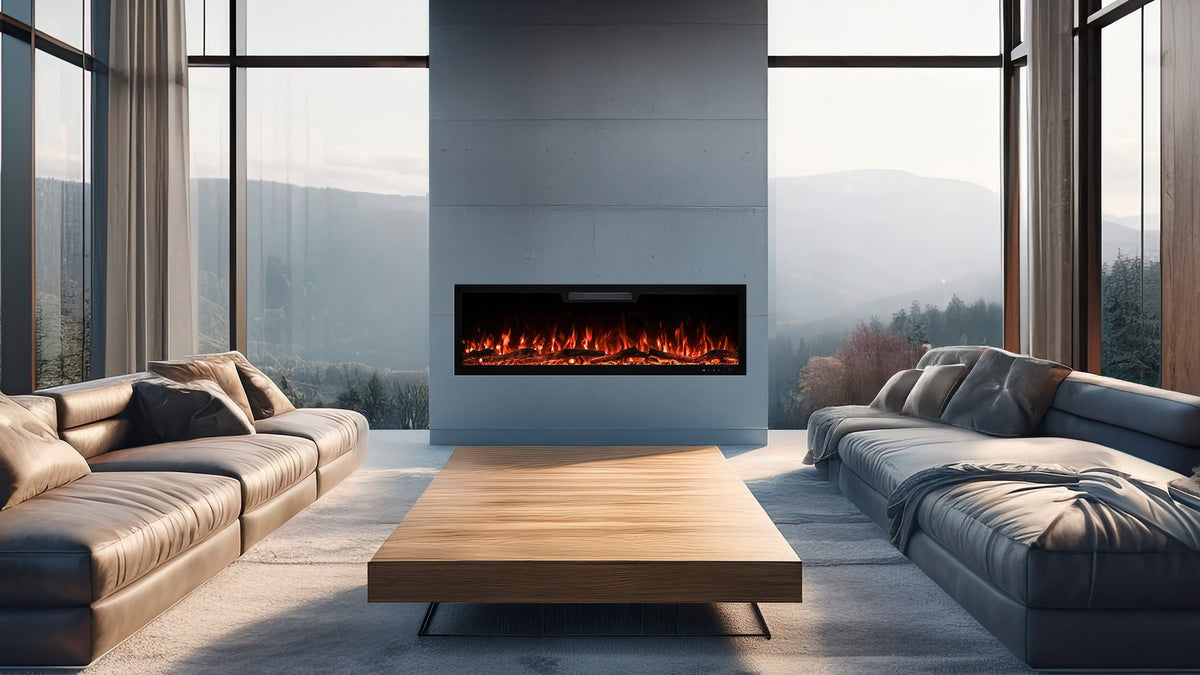 Elite 127 cm Built-In Electric Fireplace