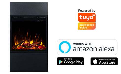 Milos 40 Freestanding Electric Fireplace