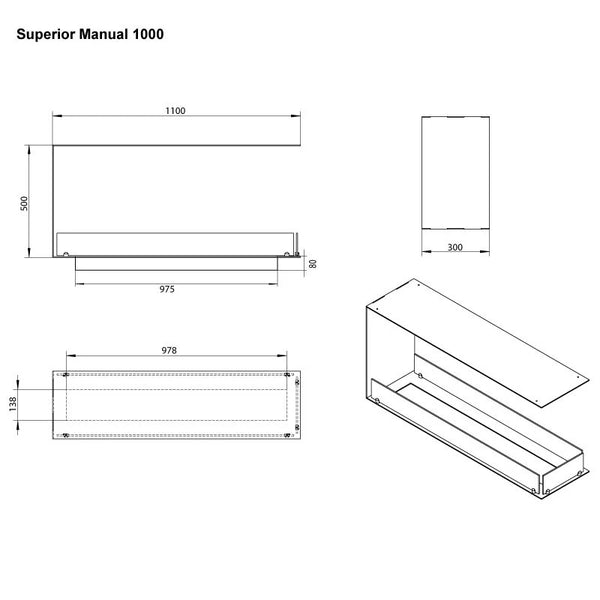 Foco Room Divider 1100 Medium