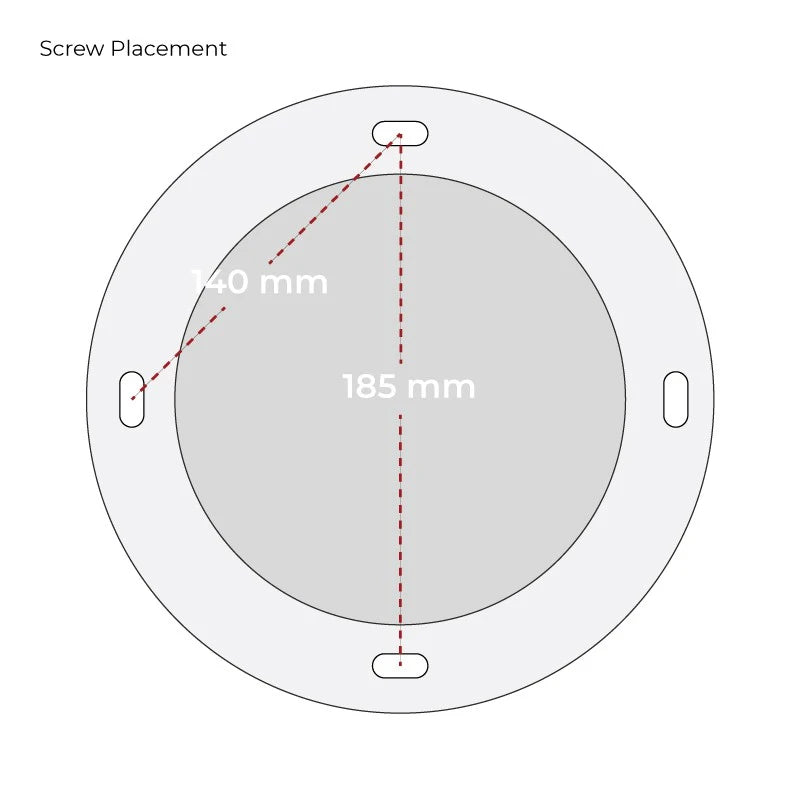 Toronto White - 2-Sided Ceiling Mounted Biofire
