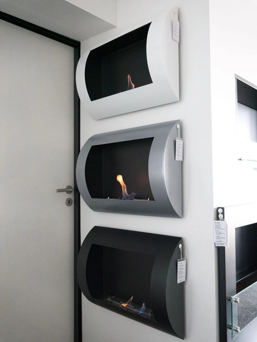 Ocean - White Bio Wall Fireplace