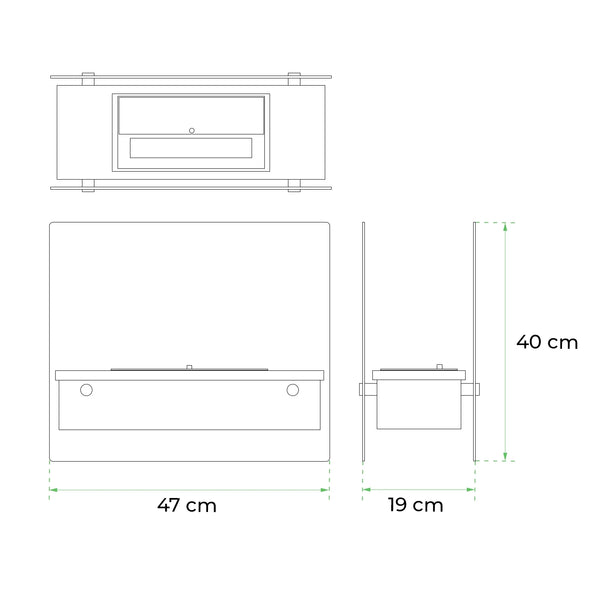 Merton Table Bio Fireplace