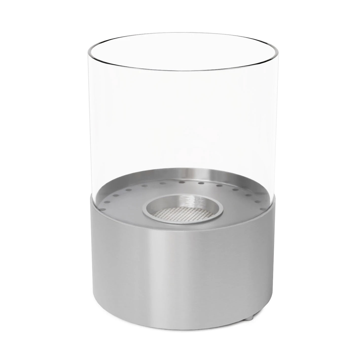 Kennington Round Tabletop Bioethanol Fireplace Steel