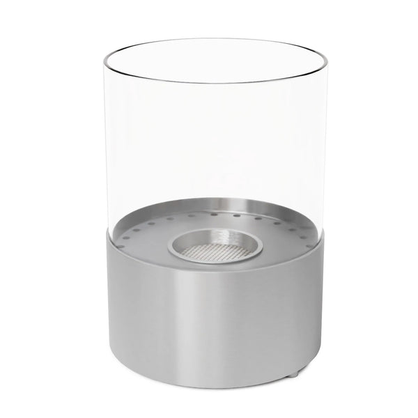 Kennington Round Tabletop Bioethanol Fireplace - Steel