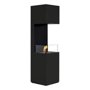 Open 3-Sided Bio Fireplace - Black