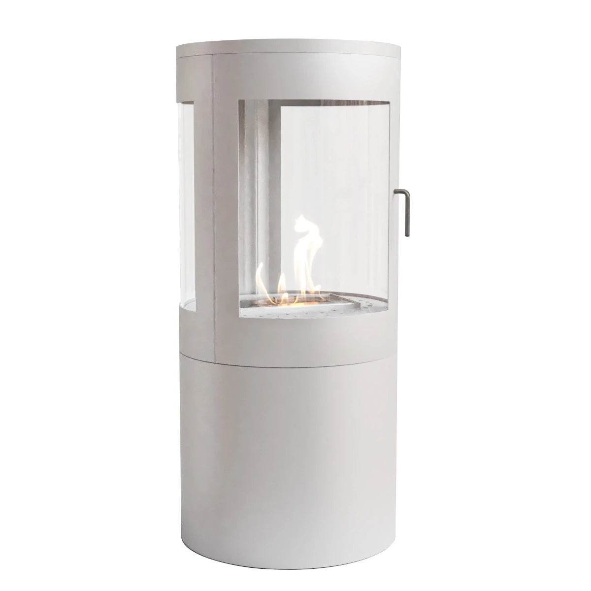 Columbus White - Bioethanol Stove with 360 view