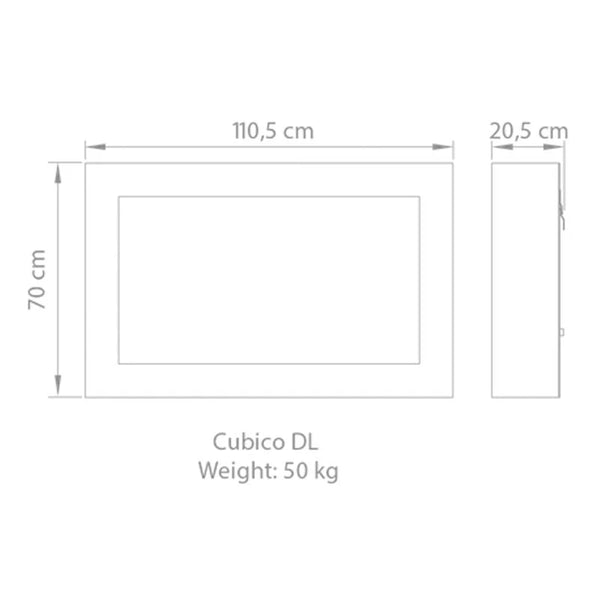 Safretti Cubico DL -  Brushed Steel
